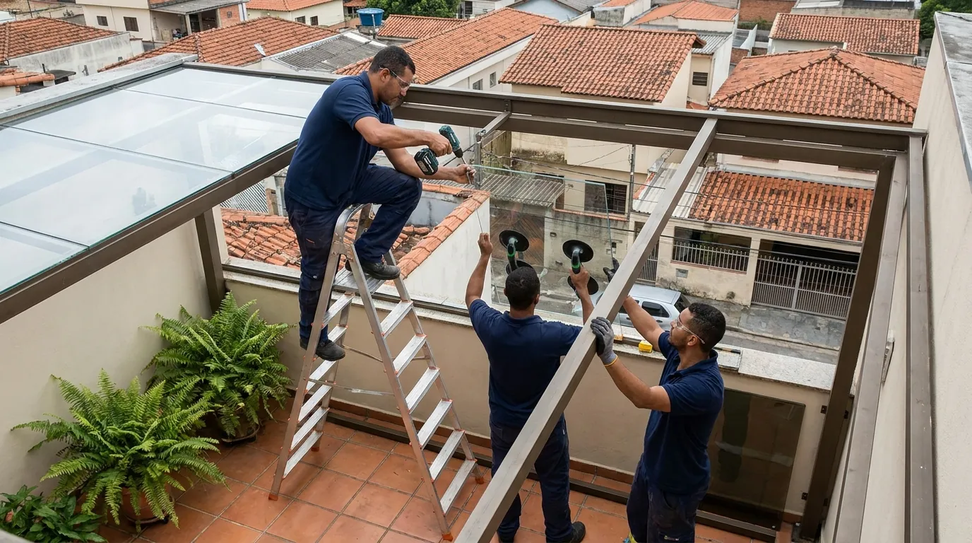 Cobertura de Vidro em Santos‑SP