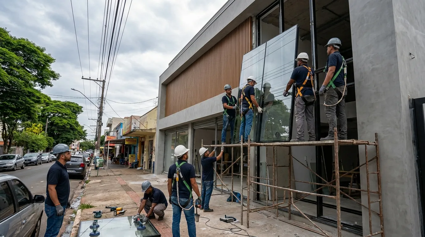 Fachada de Vidro em Santos‑SP