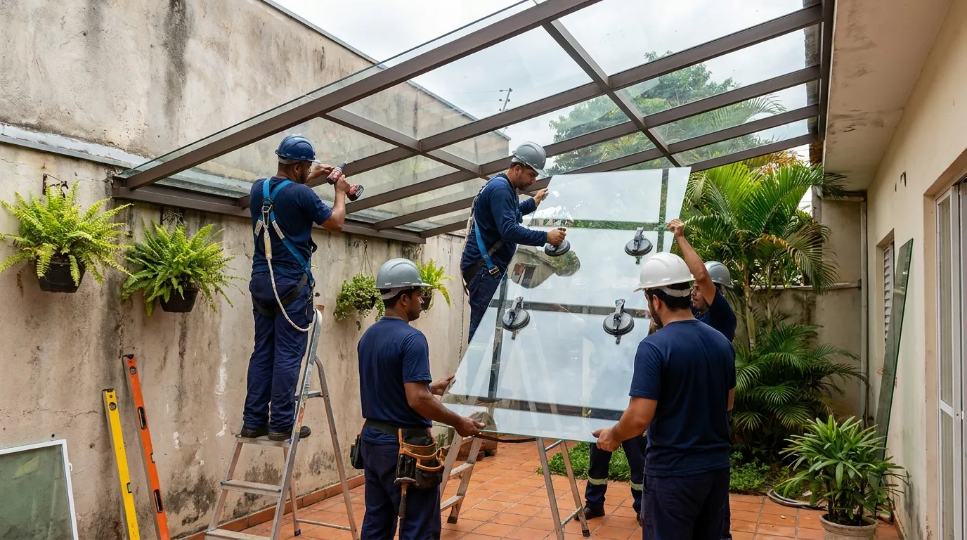 Fechamento de Churrasqueira em Santos‑SP